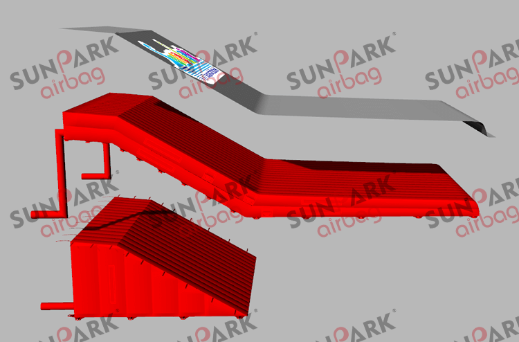2 individual parts of Bike Airbag