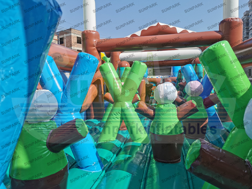 Super-sized Inflatable Adventure Course